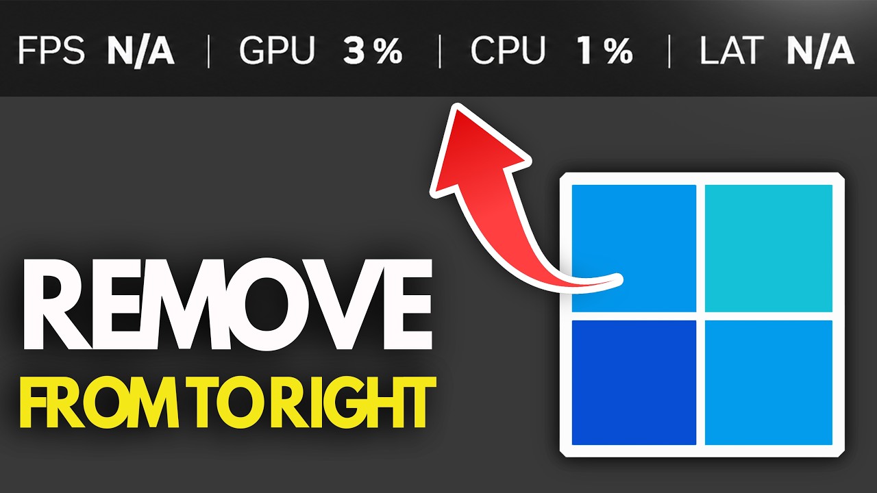 How To Remove/Get Rid of FPS, GPU, CPU & LAT From Top Right Of Screen on PC - FULL GUIDE