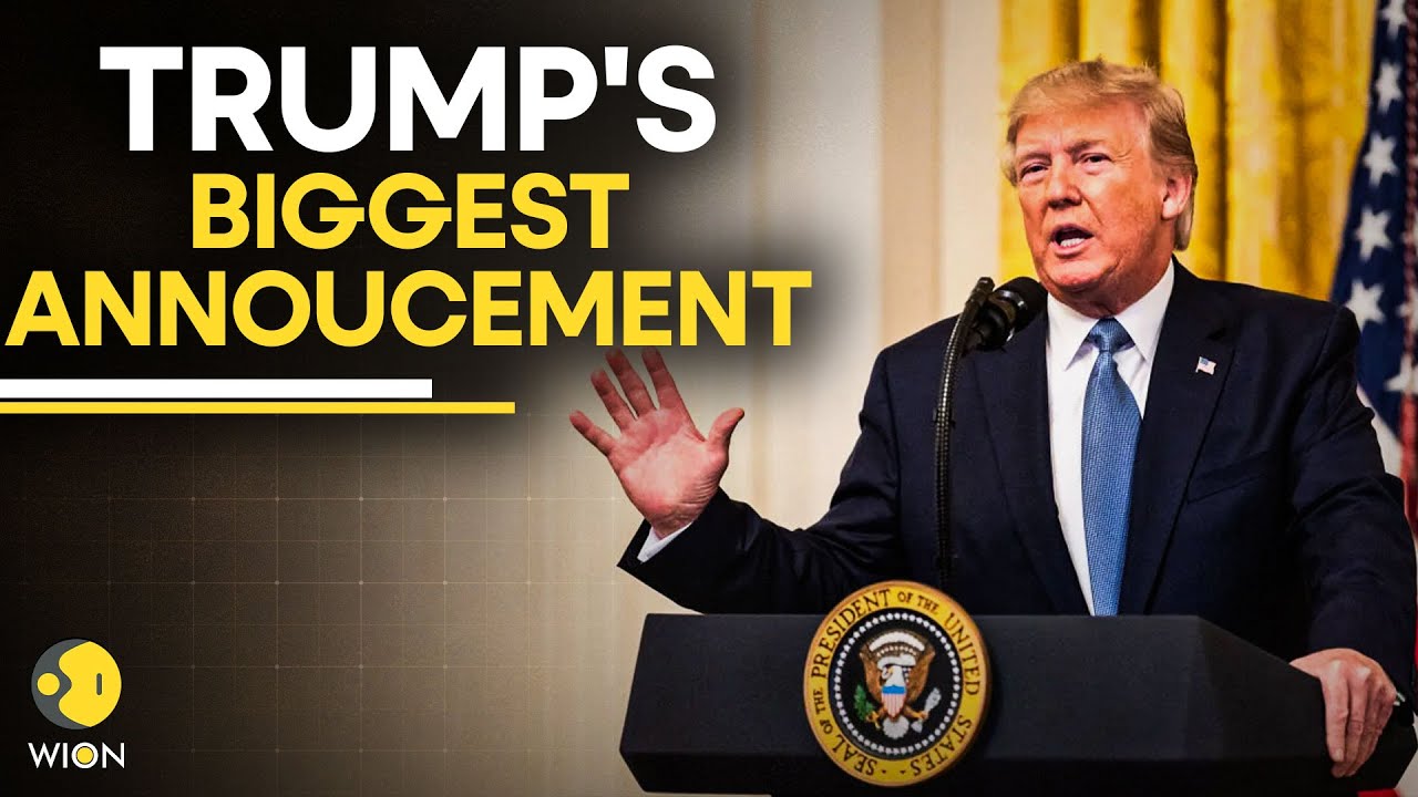 Donald Trump LIVE : US President Trump Makes Big Announcement From The Oval Office | WION Live