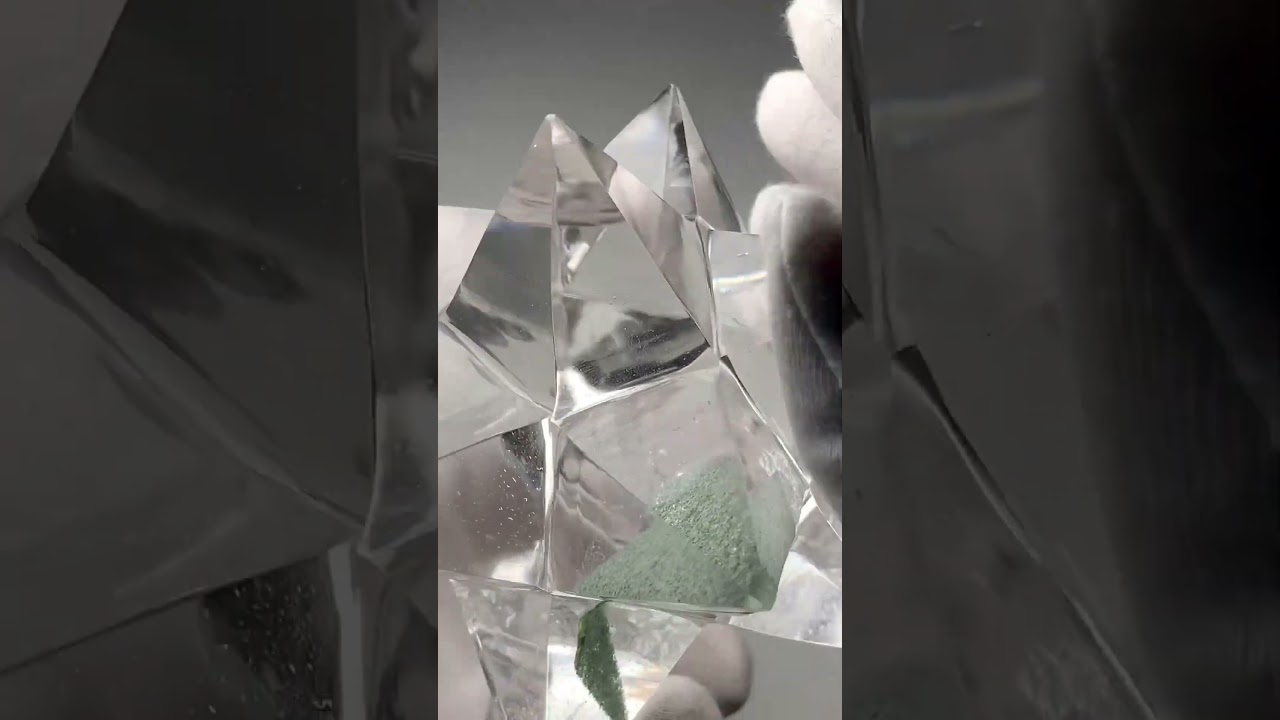 [超希少！・ネパール/ガネッシュヒマール産]ヒマラヤ水晶クローライト内包アステロイド（全長約130mm！）-slide-youtube