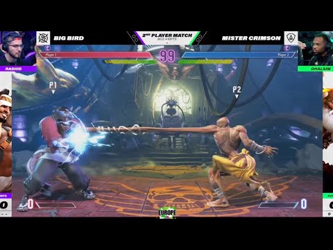 Street Fighter League Pro Europe 2024 BIG BIRD VS MISTER CRIMSON A OTRO NIVEL #alexmk #streetfighter