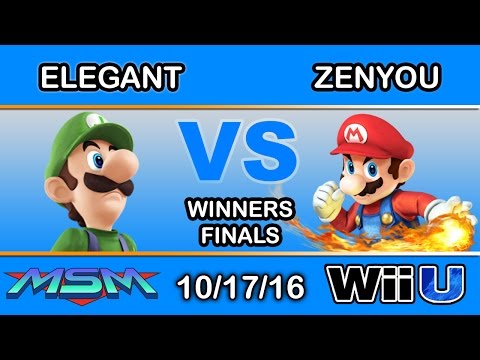 MSM 70 - eM | Elegant (Luigi) Vs. eM | Zenyou (Mario) Winners Finals - Smash Wii U