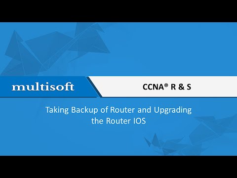 How to take backup and upgrade router ios Training  