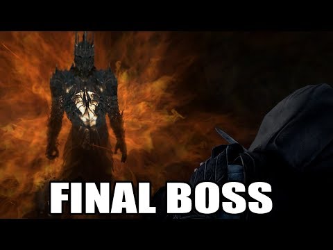 Shadow of Mordor: The Bright Lord DLC - Final Boss Sauron (With Cutscenes) HD