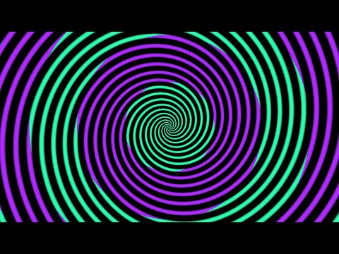Pulsating Spiral 'Natural Hallucinogen' Video, original version, no sound, 30 minutes