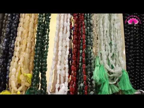 Natural Crystal Stone Tumble Mala / Necklace