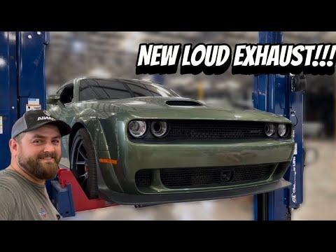 Installing MBRP Exhaust on our Hellcat!!! Its Loud!!!