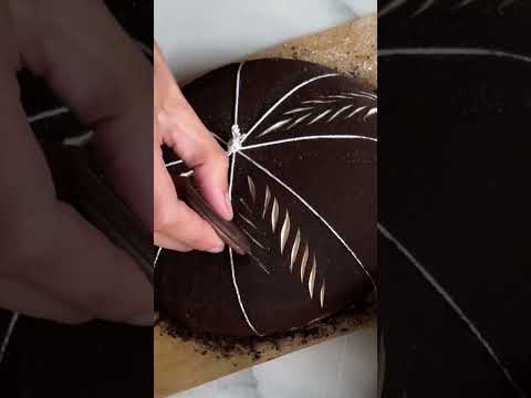 Scoring with black cocoa powder #shorts #bread #food