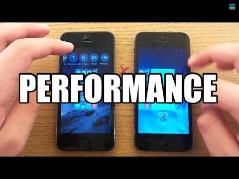 iPhone 5 iOS 8.0 Final Public  vs. iPhone 5 iOS 7.1.2 - Performance Comparison