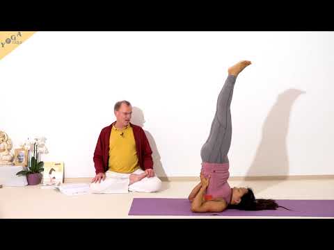 Schulterstand mit Bhastrika Atem - Yoga Asana Lexikon