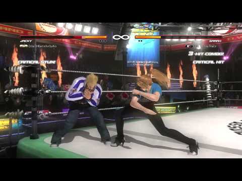 DOA5U Sarah vs Jacky