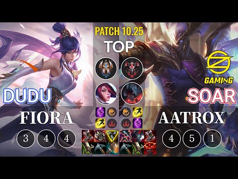 HLE DuDu Fiora vs OZ SoaR Aatrox Top - KR Patch 10.25