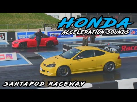 MIMMS Honda Day (SANTA POD RACEWAY 2019) Exhaust, Acceleration Sounds