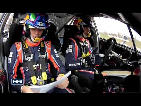 ONBOARD Thierry Neuville as a Co Driver - Monza Rally Show 2017