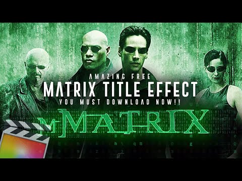 FREE Awesome Matrix Glitch Title Effect || Final Cut Pro X Tutorial || MotionVFX