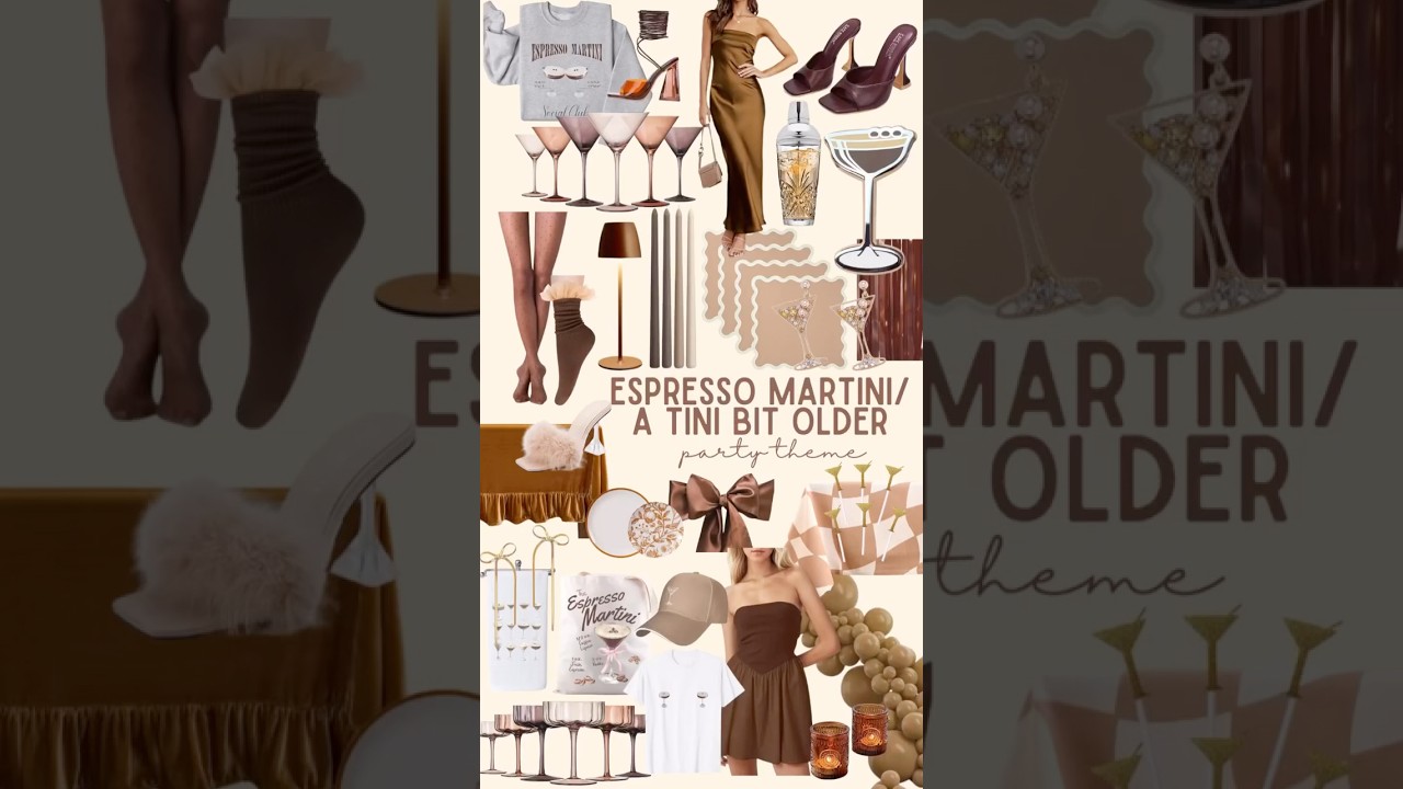 A TINI BIT OLDER ☕️🤍🍸 espresso martini themed party 💫 you pick the party theme we make the inspo