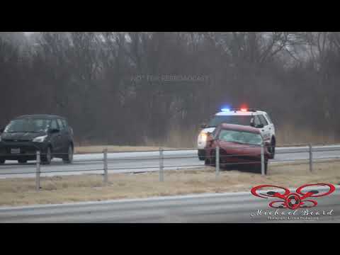 02-02-2022 Wichita County, TX - Ice/slush/speed causes multiple wrecks along U.S. 287