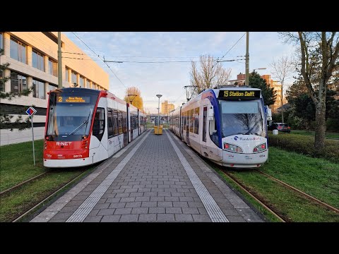 HTM RandstadRail 19 Leidschendam HMC Antoniushove  - Delft Station | RegioCitadis 4054 | 2023