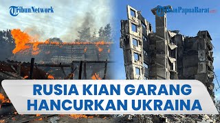Rusia Luluhlantakkan Donetsk Ukraina, Bangunan Rata Tanah hingga Terbakar Hebat, 5 Orang Tewas