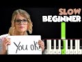 You Belong With Me - Taylor Swift | SLOW BEGINNER PIANO TUTORIAL + SHEET MUSIC by Betacustic