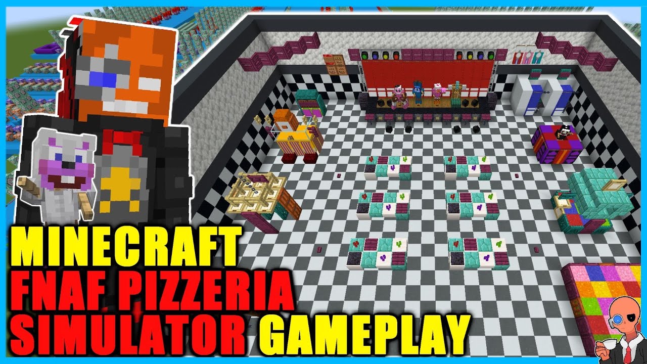 Functional FNAF 6 Map (Freddy Fazbear's Pizzeria Simulator Gameplay)  Minecraft Map