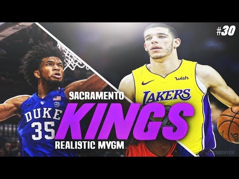 MARVIN BAGLEY DOMINATES LONZO BALL! NBA 2K18 KINGS REALISTIC MYGM #30