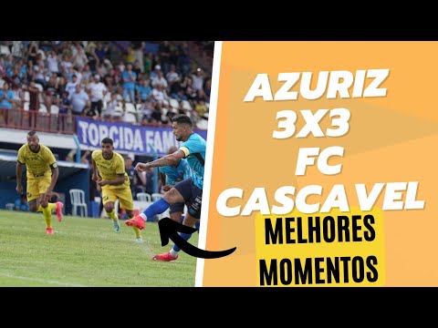 AZURIZ 3X3 FC CASCAVEL - 3ª RODADA - PARANAENSE 2023