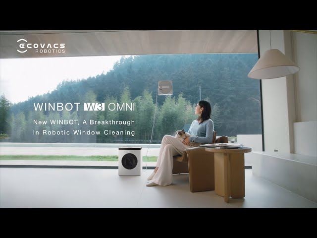 Robot nettoyeur de vitres Ecovacs WINBOT W3 Omni Station multifonction App video