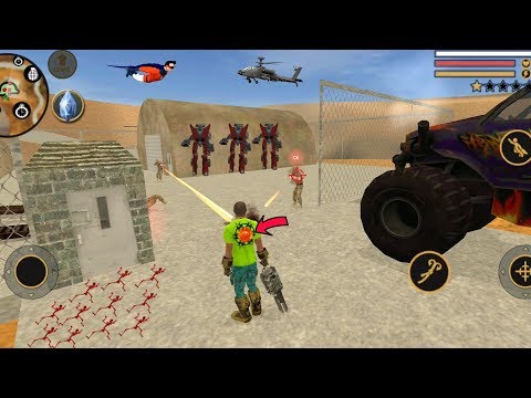 Vegas Crime Simulator (Army Man Shot through body) Bullet fired from the middle of the body - HD