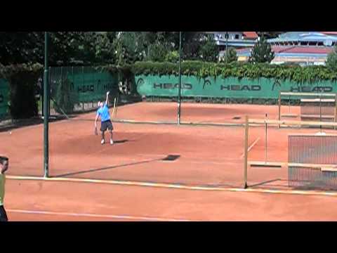 Martin Bucháček - first service slow motion