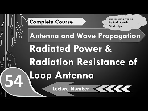 Radiated Power and Radiation Resistance of Loop Antenna in Antenna by Engineering Funda