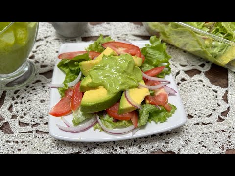 🥗🥑 “Cremosa Ensalada de Lechuga y Aguacate” ¡te encantará!