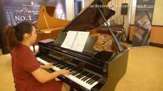 Cherylyn with 4 Steinway & Sons