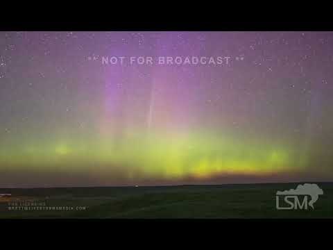 05-28-2022 Rapid City, SD - Stunning Northern Lights show time lapse