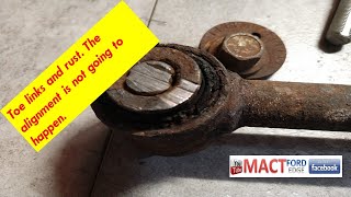 Toe Links very problematic when they rust