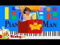 BabyTV Aeroplane Slow EASY Medium 4K Piano Tutorial