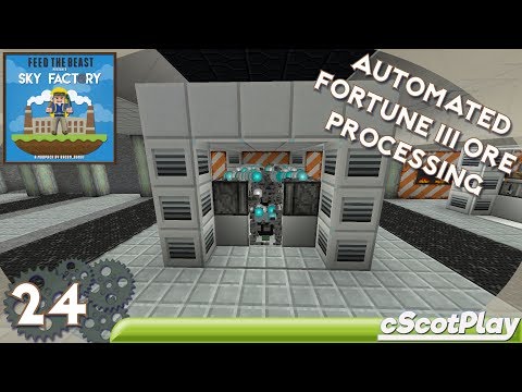 FTB Sky Factory 3 w/ cScot – Ep 24 : Extra Utilities 2 – Mechanical Miner w/ Fortune III