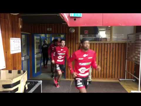 Az Egis Körmend a pályán a PVSK-Veolia elleni mérkőzős előtt