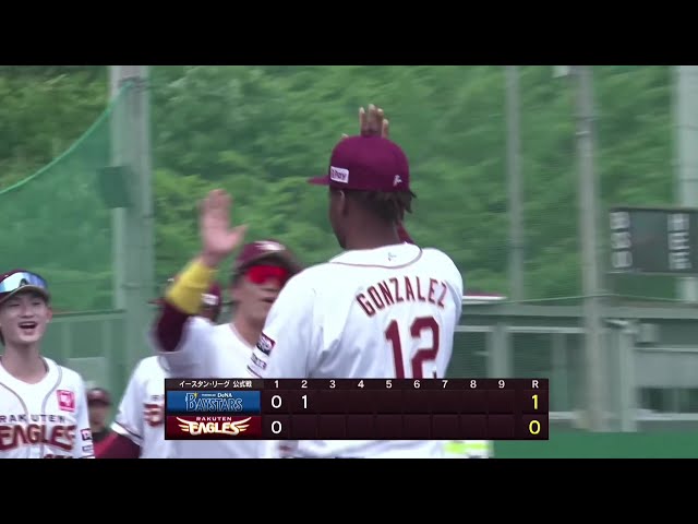 【ファーム】イーグルス・ゴンザレス 矢のような送球で3塁への進塁を阻止する!! 2025年6月5日 東北楽天ゴールデンイーグルス 対 横浜DeNAベイスターズ
