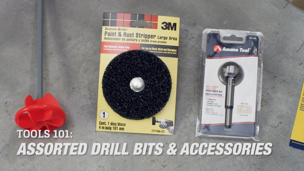 Tools 101 Assorted Drill Bits and Accessories Home Improvement