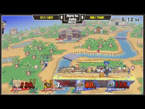 Hero to ZeRo - Zfly + Luck7 Vs. VoiD + Tyrant Winners Side - Smash Wii U