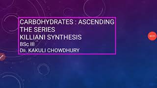 Download Lagu BScIII, Carbohydrates:KILLIANI SYNTHESIS, JAM,NET. Dr. Kakuli Chowdhury Thumbnail