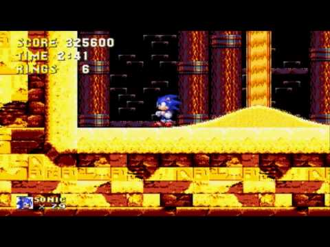 Let's Play Sonic 3 & Knuckles PT32: Sandopolis Screw Up