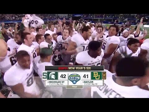 Baylor Bears vs Michigan State Spartans Cotton Bowl 1-1-2015