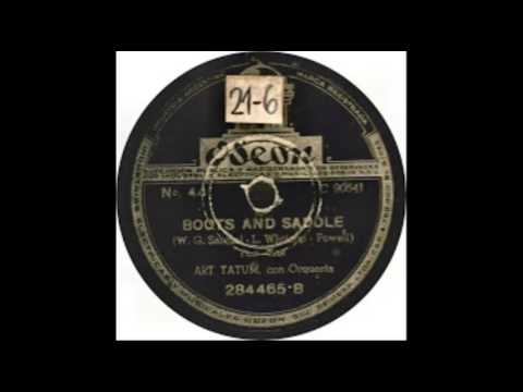 TAKE ME BACK TO MY BOOTS AND SADDLE - Art Tatum with unknown band 1935