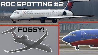 FOGGY Planespotting! Rochester Planespotting #2