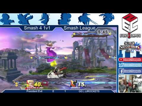 Iowa Smash Tournament Weekly #1 Singles: JJROCKETS (Greninja) vs. President Evil (Yoshi/Rosalina) -