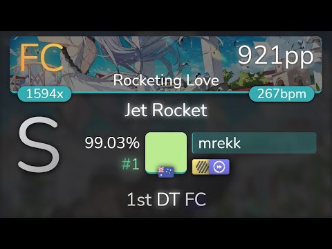 mrekk | LiSA - Jet Rocket [Rocketing Love] 1st +HDDT FC 99.03% {#1 921pp FC} - osu!