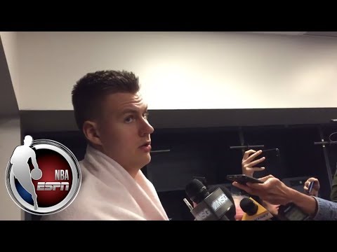 Kristaps Porzingis on status of knee injury, Knicks win over Nets | NBA on ESPN