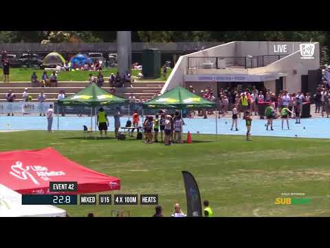 MIXED U15 4X100M HEAT 2 - 2017 SUBWAY STATE RELAY CHAMPIONSHIPS // LAVicTV