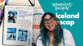 How to Fill Out a Travel Journal | Wanderlust Passport featuring Iceland | bobo Design Studio